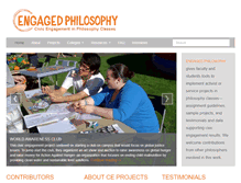 Tablet Screenshot of engagedphilosophy.com